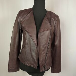 Neiman Marcus The Leather Collection Moto Jacket Women Size S NWT